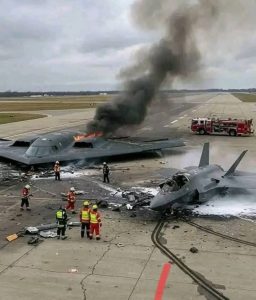 BREAKING NEWS :B-2 Spirit Crash was shot down to…….see more